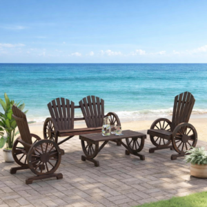 Stiilne aiamööbli komplekt(nulupuit)