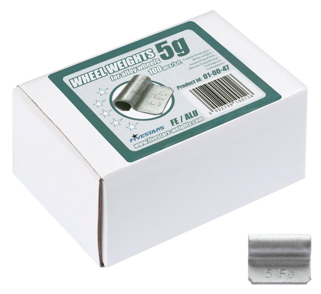 FiveStars klambriga rattatasakaalustusraskused valuvelgedele, 5 g, 100 tk 01-00-47