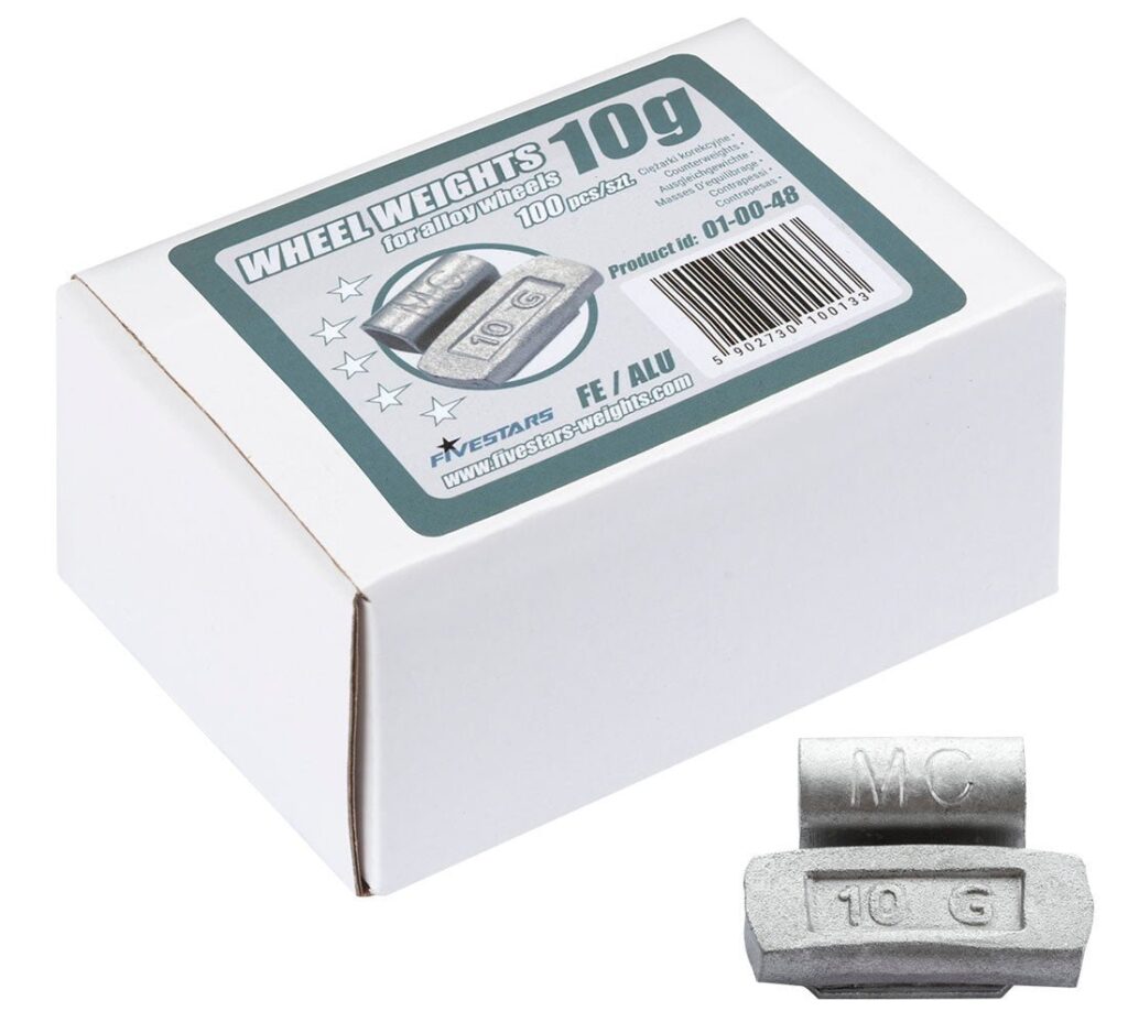FiveStars klambriga tasakaalustusraskused valuvelgedele, 10 g, 100 tk 01-00-48