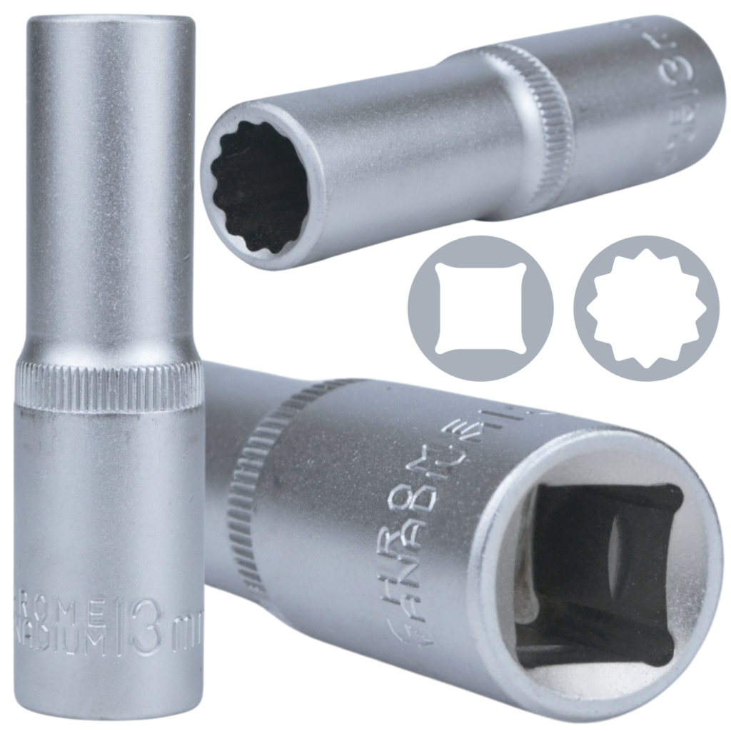 Pikk 1/2″ padrunvõtme otsik 13 mm 1110113