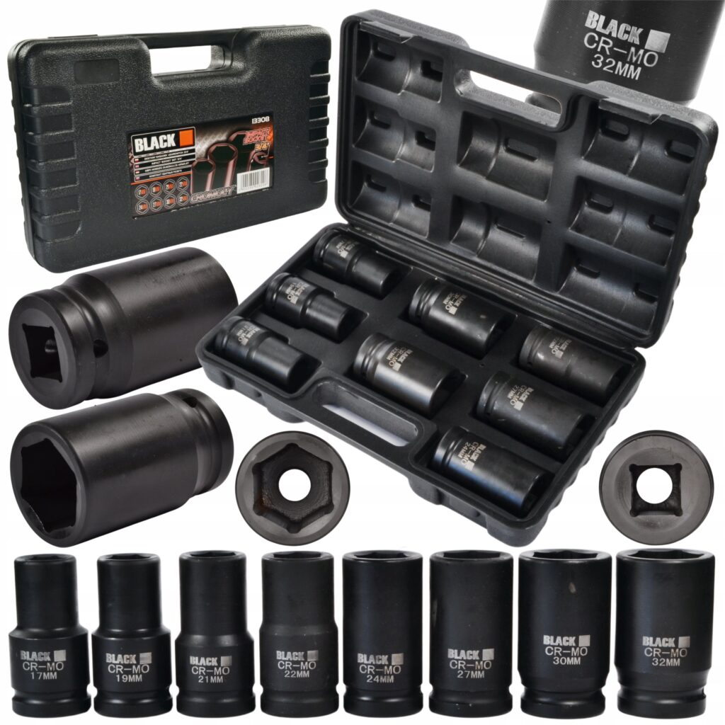 Löökpadrunite komplekt 3/4", 17–32 mm, 8 osa 13308
