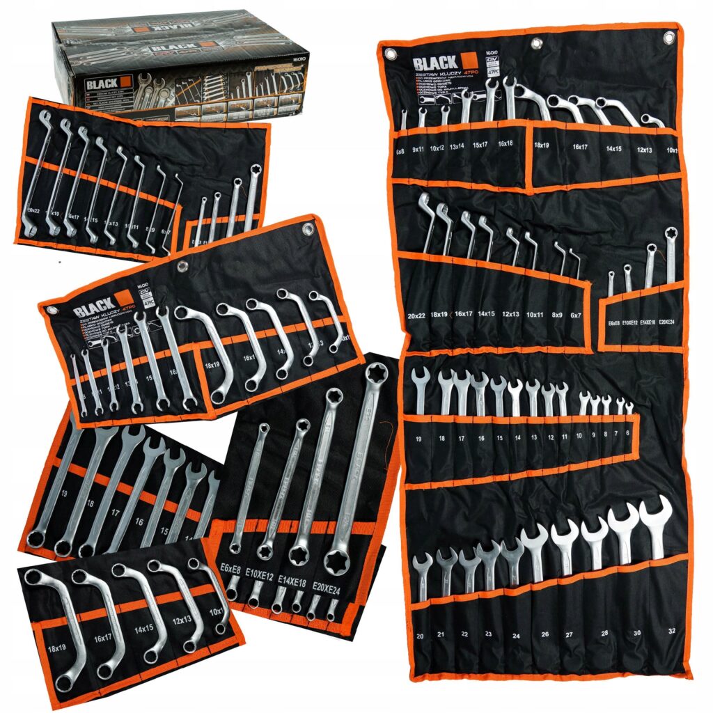 BLACKTOOLS 47-osaline mutrivõtmekomplekt 6–32 mm ja Torx-võtmetega 16010