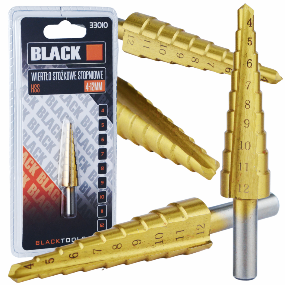 Blacktools HSS-astmepuur 4–12 mm 33010 (P) – 5 tk komplekt