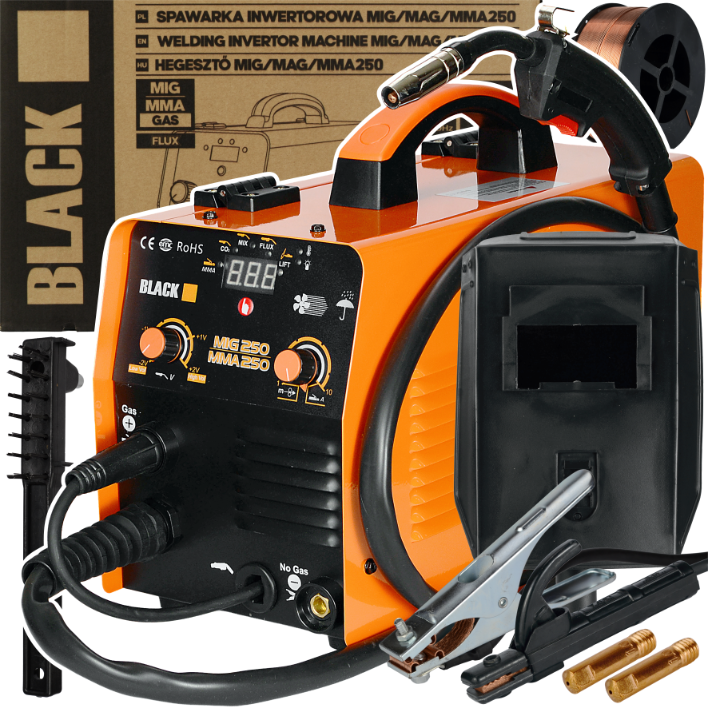Blacktools MIG/MAG/FLUX/MMA keevitusseade 250 A 37415