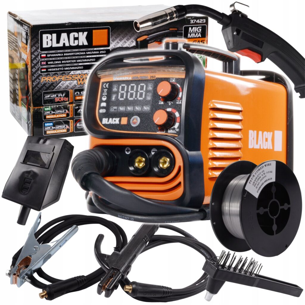 Blacktools 250 A 4-in-1 poolautomaatne keevitusseade MIG/MAG FCAW MMA TIG Lift 37423