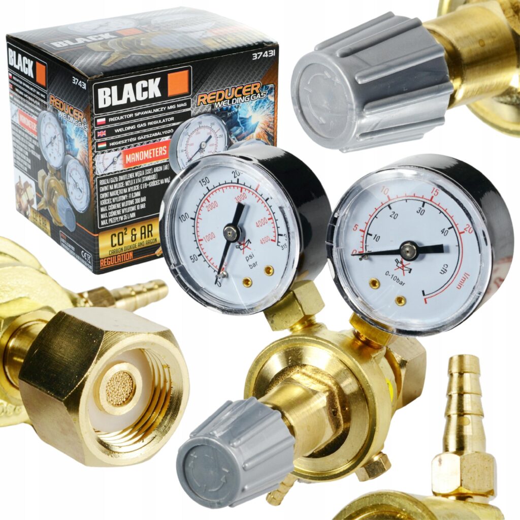 BLACKTOOLS CO₂ ja argooni keevitusgaasi rõhureduktor 300 bar 37431