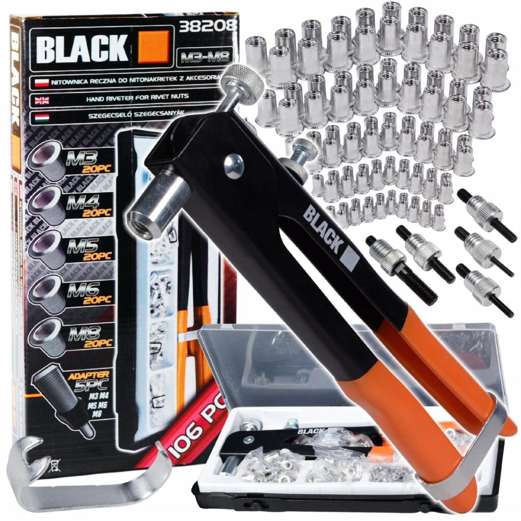 BLACKTOOLS käsineetmutritangide komplekt M3–M8, 106-osaline 38208