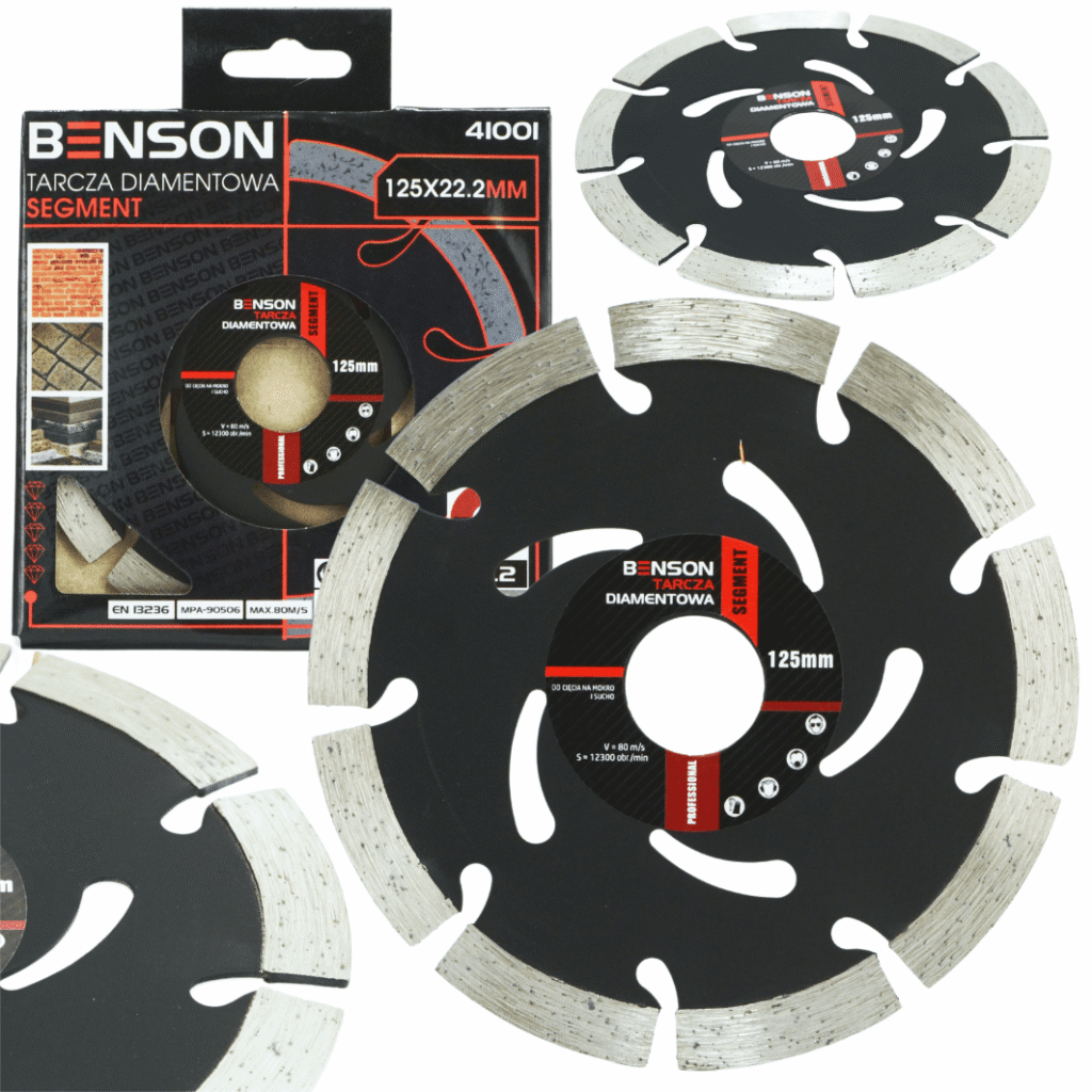 BENSON by BLACK 125 mm teemantlõikeketas nurklihvijale 2 mm 41001 – 4 tk komplekt