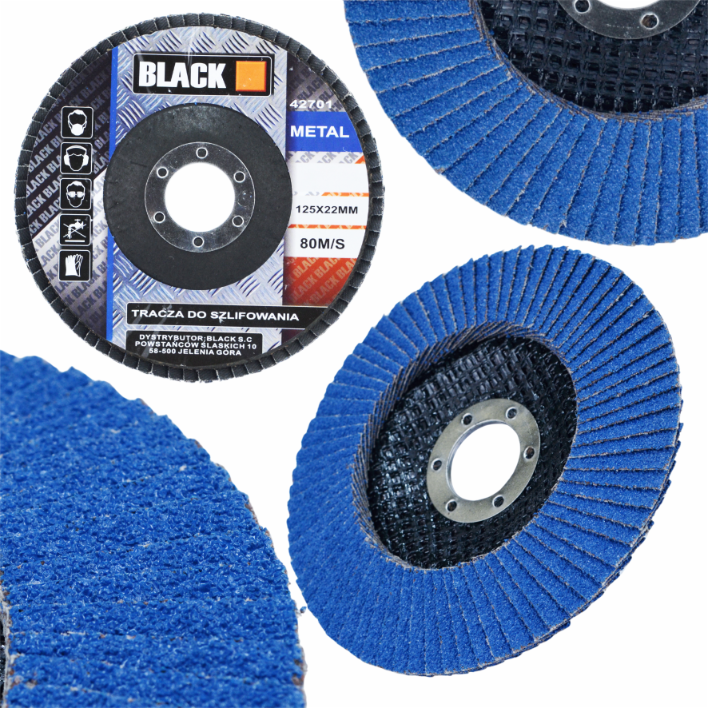 Metalli lamell-lihvketas 125 mm, teralisus 40, must 4270140 – 10 tk komplekt