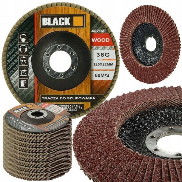 125 mm P40 lamellketas metalli ja puidu lihvimiseks 4270340 – 10 tk komplekt