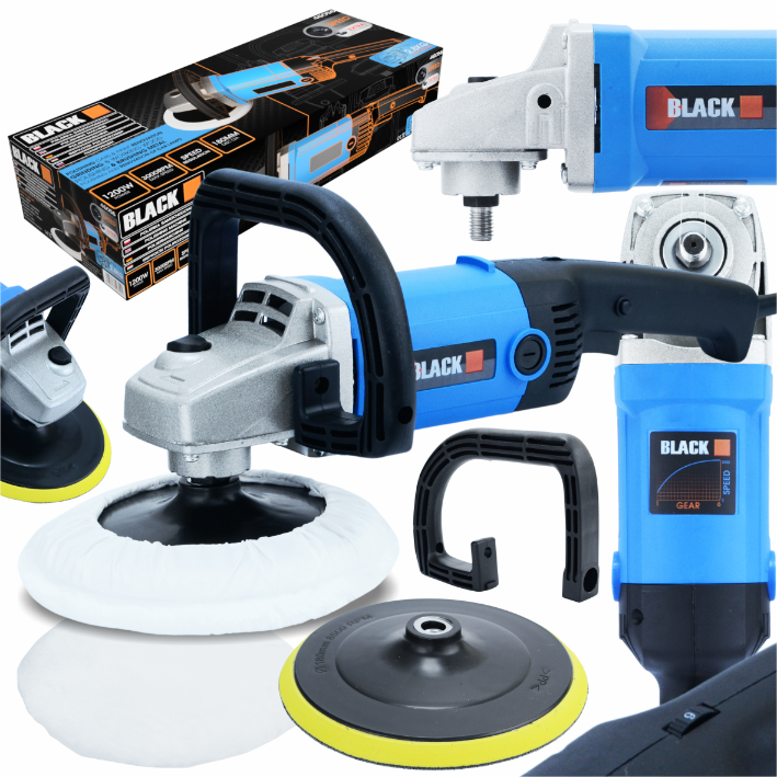 Blacktools auto poleerimismasin 1200 W, 180 mm 46056
