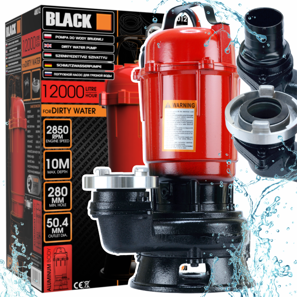 BLACKTOOLS ujukita purustiga alumiiniumist sukelreoveepump 550 W 48012