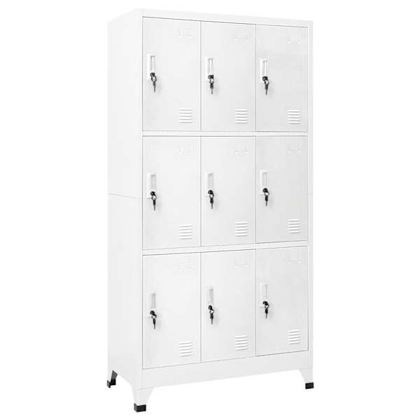 Lukustatav hoiukapp 9 sektsiooniga, teras 90 × 45 × 180 cm, hall