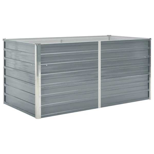 Peenrakast 160 × 80 × 77 cm, tsingitud teras – hall