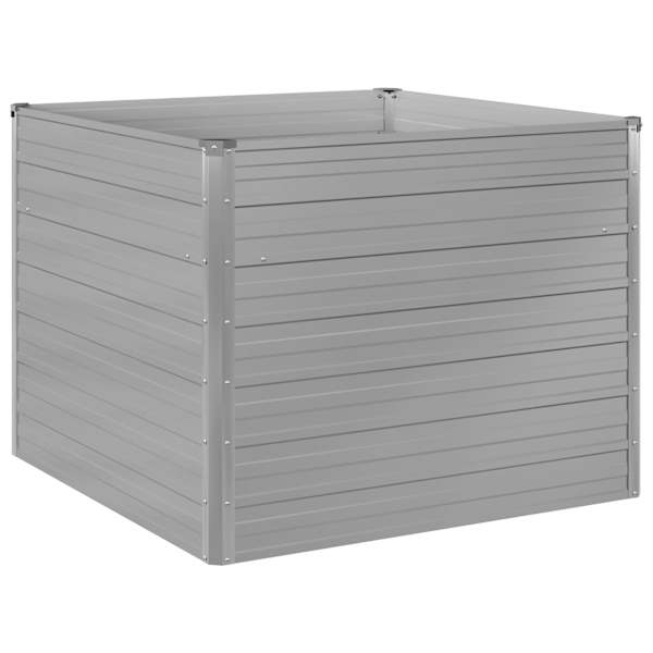 Peenrakast 100 × 100 × 77 cm, tsingitud teras – hall