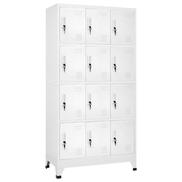 Lukustatav hoiukapp 12 sektsiooniga 90 × 45 × 180 cm