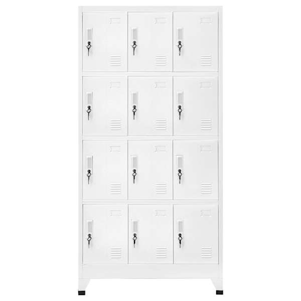 Lukustatav hoiukapp 12 sektsiooniga 90 × 45 × 180 cm