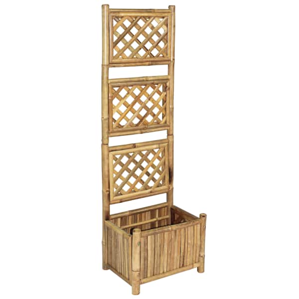 Peenrakast võrega 40 × 30 × 135 cm, bambus