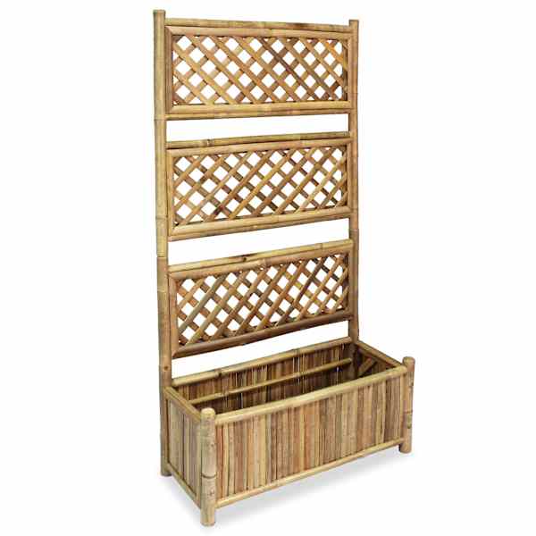 Peenrakast võrega 70 × 30 × 135 cm, bambus