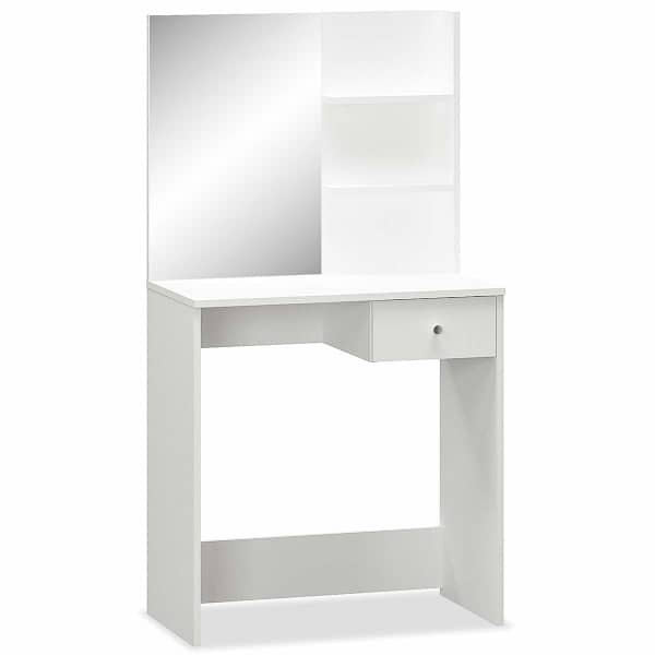 Tualettlaud, tehispuit, 75 × 40 × 141, valge