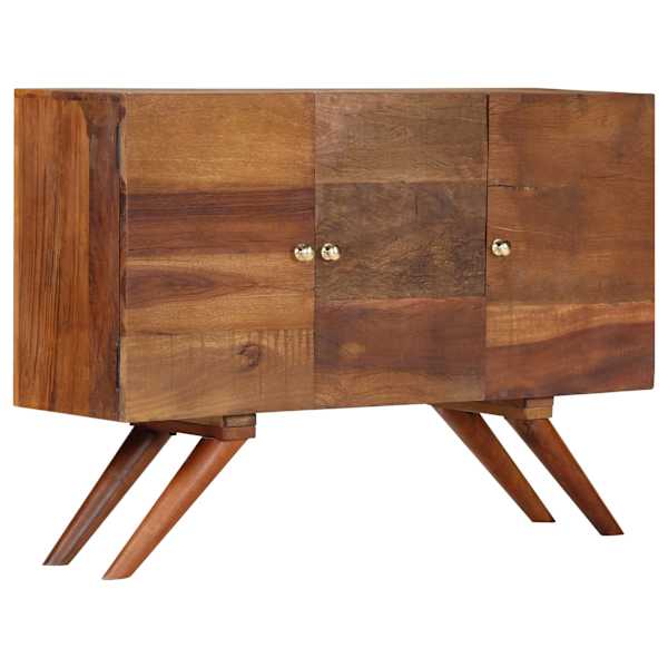 Puhvetkapp, pruun, taaskasutatud puidust, 110 × 30 × 75 cm