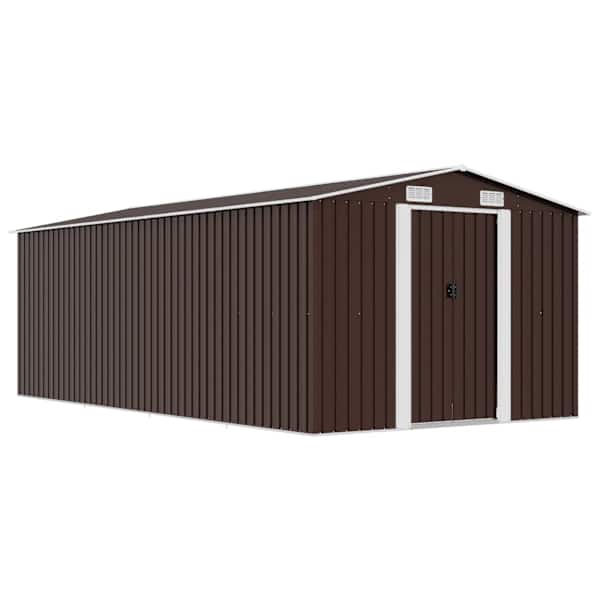 Metallist aiakuur 257 × 489 × 181 cm – pruun