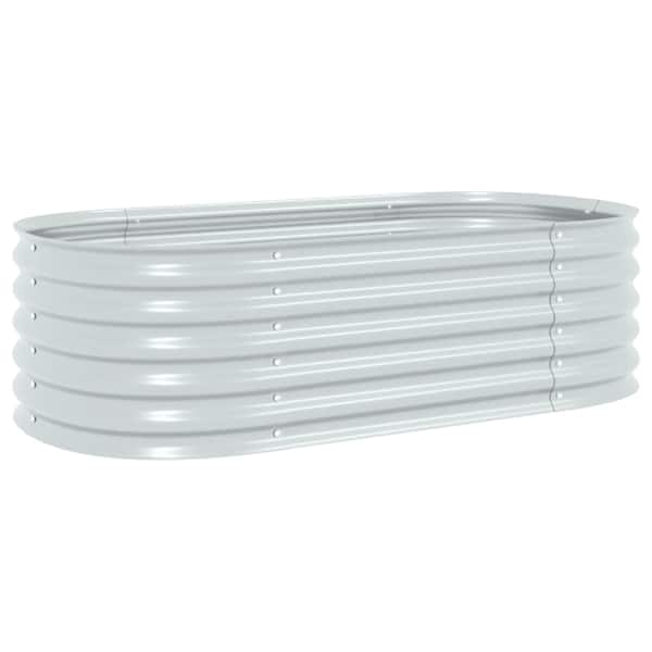 Peenrakast 160 × 80 × 44 cm, tsingitud teras – hõbedane