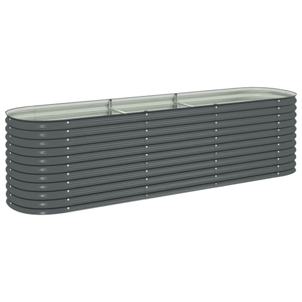 Peenrakast 320 × 80 × 81 cm, tsingitud teras – hall