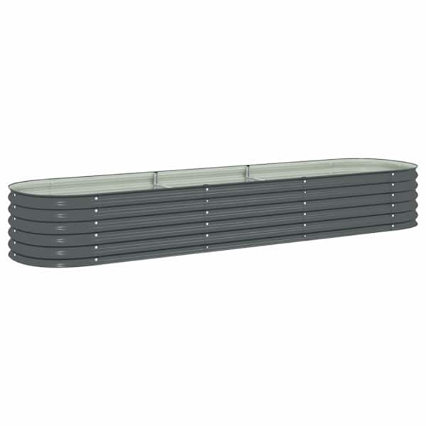 Peenrakast 320 × 80 × 44 cm, tsingitud teras – hall