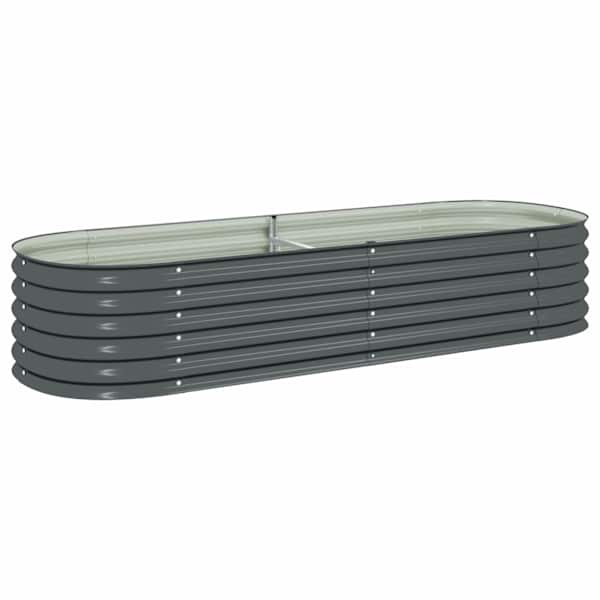 Peenrakast 240 × 80 × 44 cm, tsingitud teras – hall