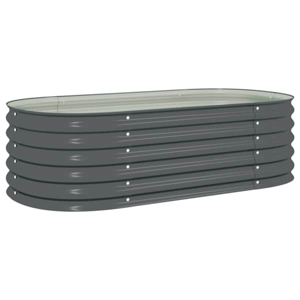 Peenrakast 160 × 80 × 44 cm, tsingitud teras – hall
