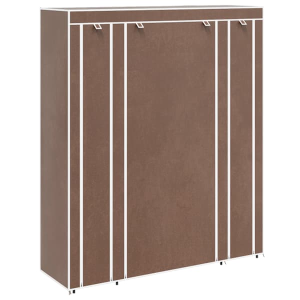 Kangast kapp sektsioonide ja torudega 45 × 150 × 176 cm, pruun