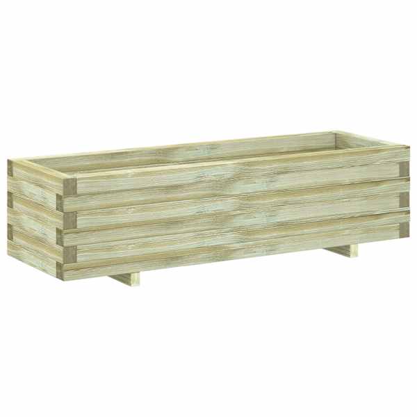 Peenrakast 120 × 40 × 30 cm, männipuit, roheimmutusega – roheline