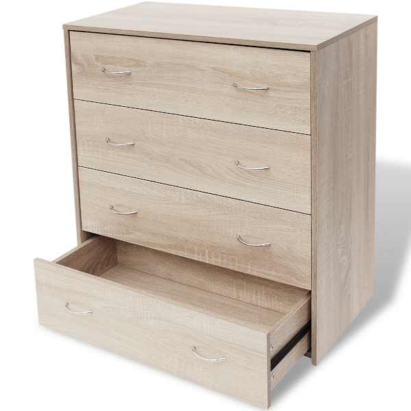 4 sahtliga kummut 60 × 30,5 × 71 cm, tamme värv
