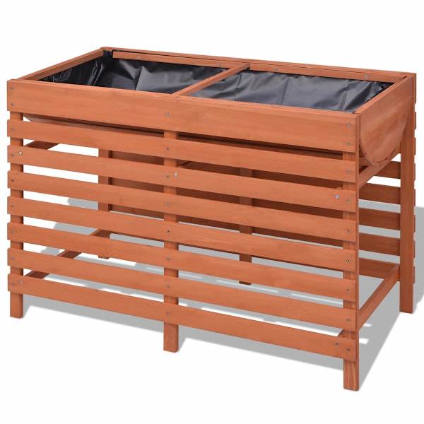 Taimekast 100 × 50 × 71 cm, tugev lakitud viimistlusega hiina kuusepuit – pruun