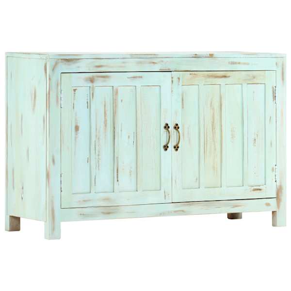 Puhvetkapp, helesinine, 110 × 35 × 70 cm, mangopuit