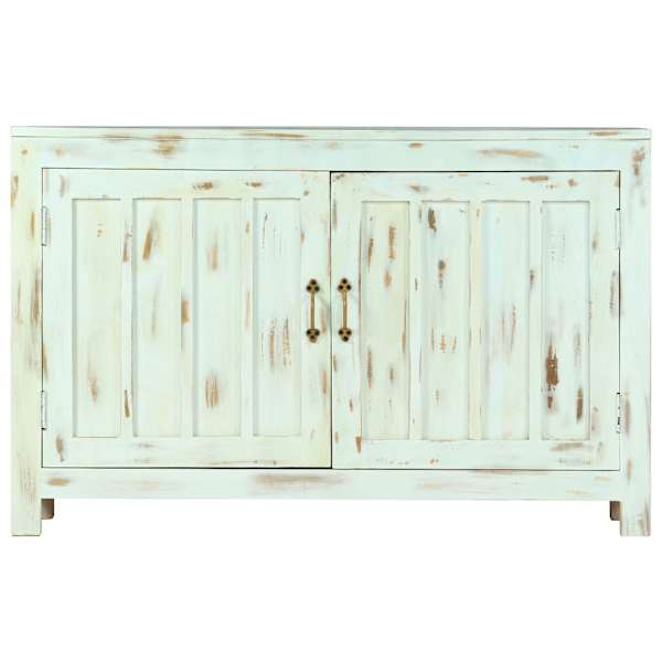 Puhvetkapp, helesinine, 110 × 35 × 70 cm, mangopuit