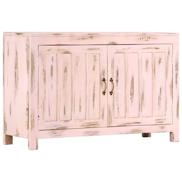 Puhvetkapp, heleroosa, 110 × 35 × 70 cm, mangopuit