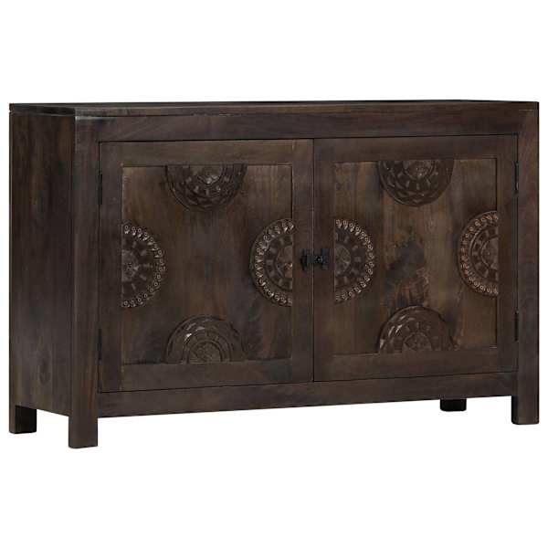 Puhvetkapp, nikerdustega disain, 110 × 35 × 70 cm, mangopuit