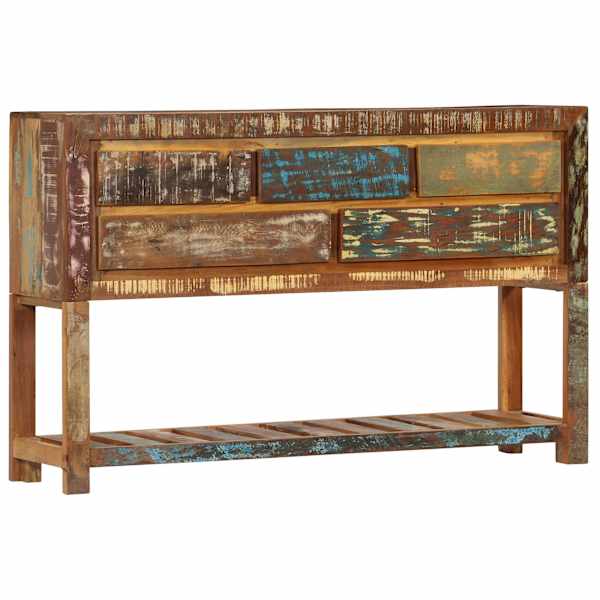 Puhvetkapp, 120 × 30 × 75 cm, toekas taaskasutatud puit