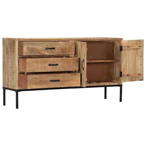 Puhvetkapp, 140 × 35 × 75 cm, toekas mangopuit