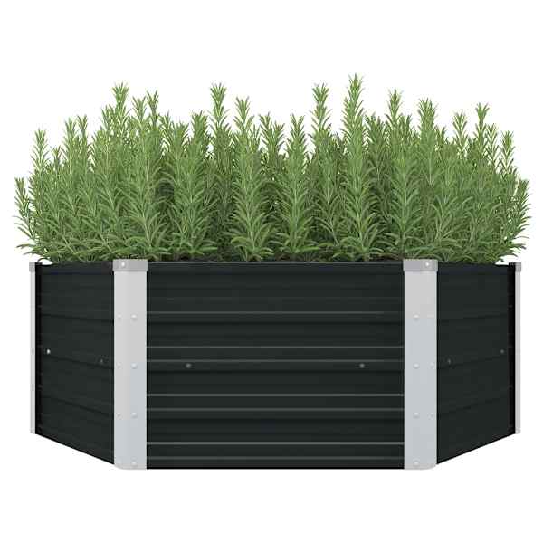 Peenrakast 129 × 129 × 45 cm, tsingitud teras – antratsiithall
