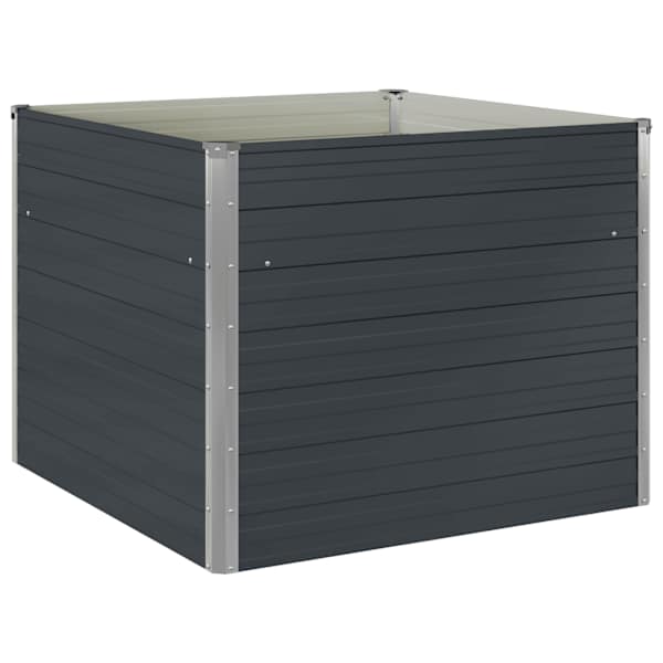 Peenrakast 100 × 100 × 77 cm, tsingitud teras – antratsiithall