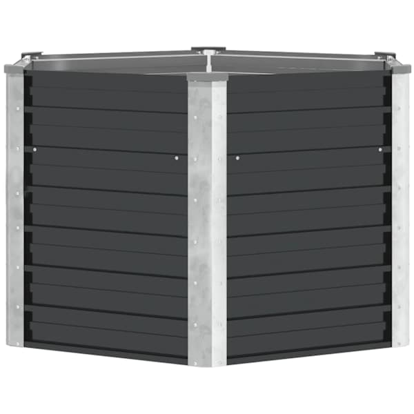 Peenrakast 129 × 129 × 77 cm, tsingitud teras – antratsiithall