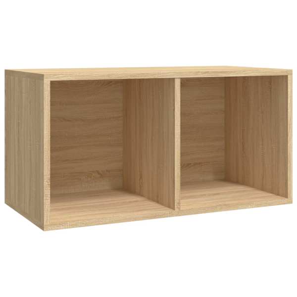 Vinüülplaatide kapp, suitsutatud tamm 71 × 34 × 36 cm tehispuit
