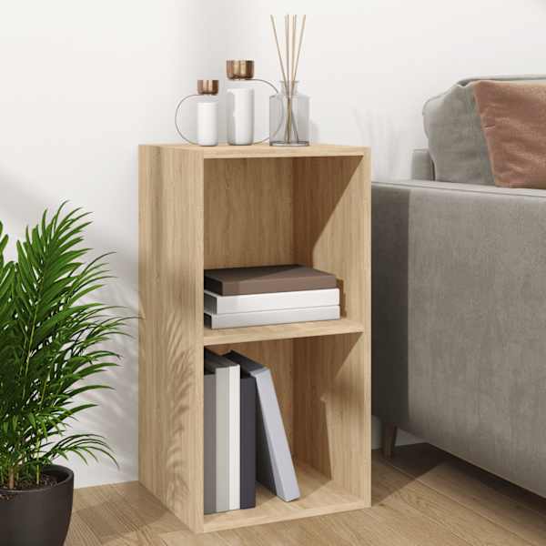 Vinüülplaatide kapp, suitsutatud tamm 71 × 34 × 36 cm tehispuit