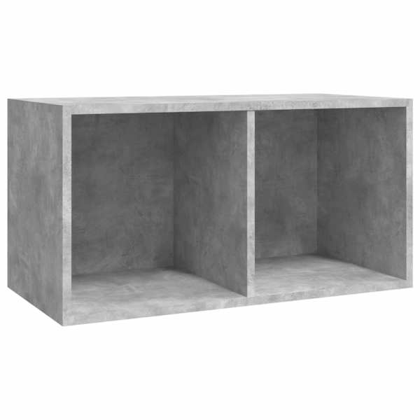Vinüülplaatide kapp, betoonhall, 71 × 34 × 36 cm tehispuit