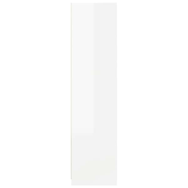 Garderoob kõrgläikega valge 100 × 50 × 200 cm tehispuit