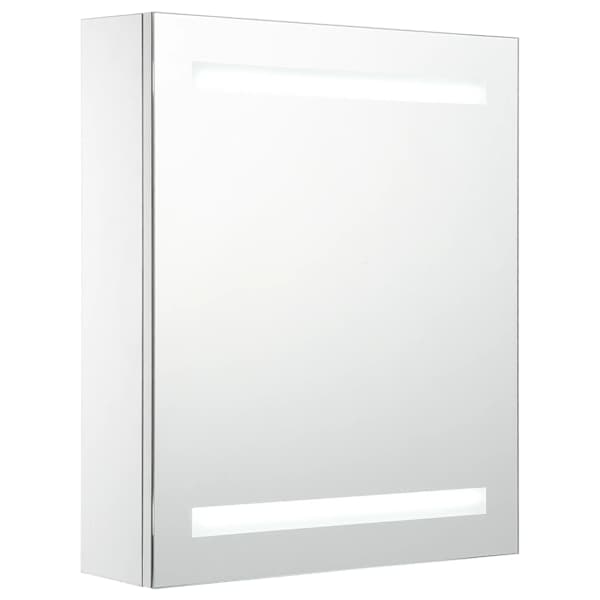 LED-vannitoa peegelkapp, 50 × 13,5 × 60 cm