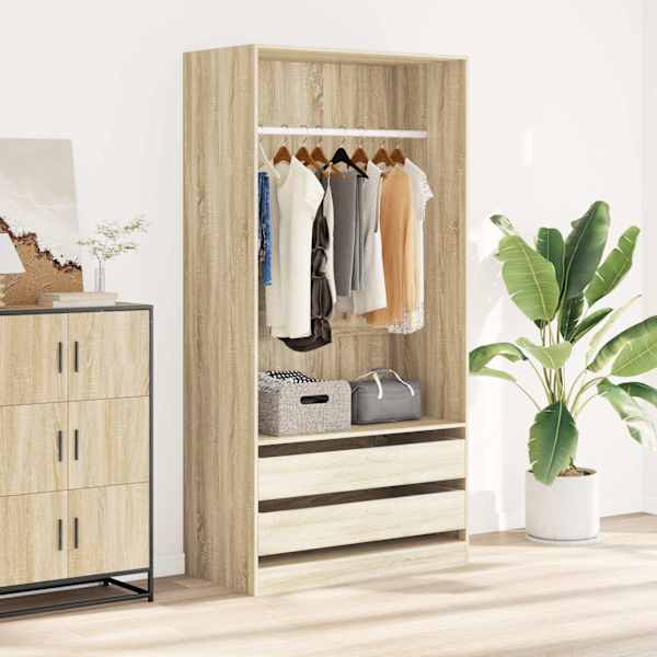 Garderoob Sonoma tamm 100 × 50 × 200 cm tehispuit